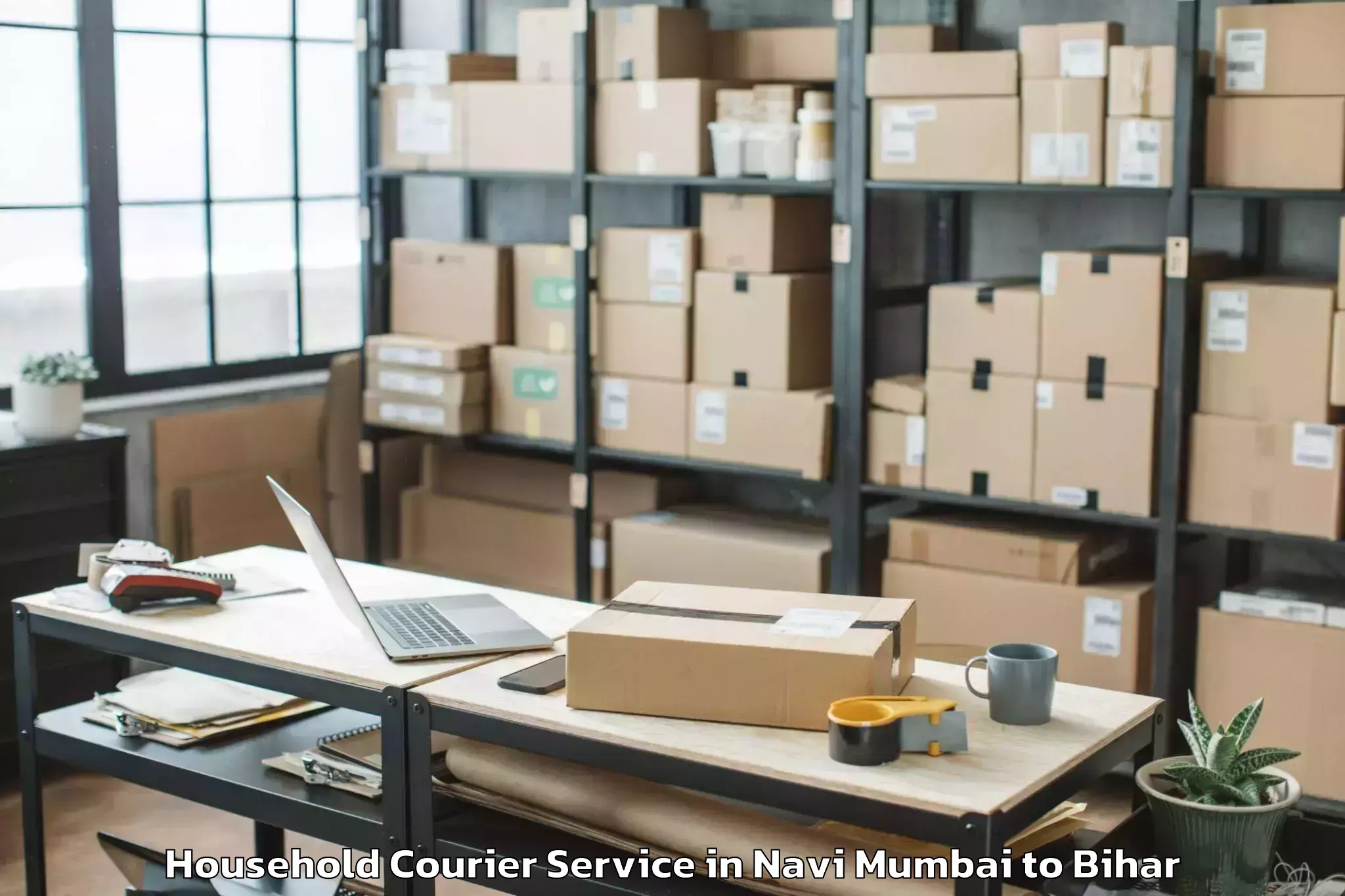 Book Navi Mumbai to Morwa North Household Courier Online